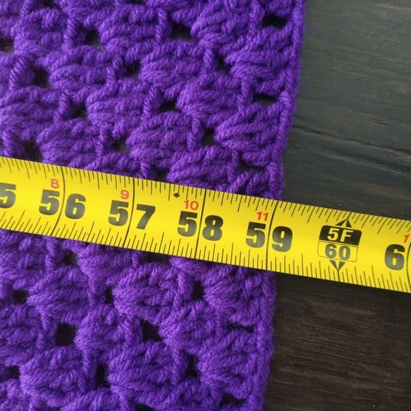 Handmade Aphgan Lap Throw/Blanket Breast Cancer Awareness Never used 59x50 Condi - Picture 5 of 5